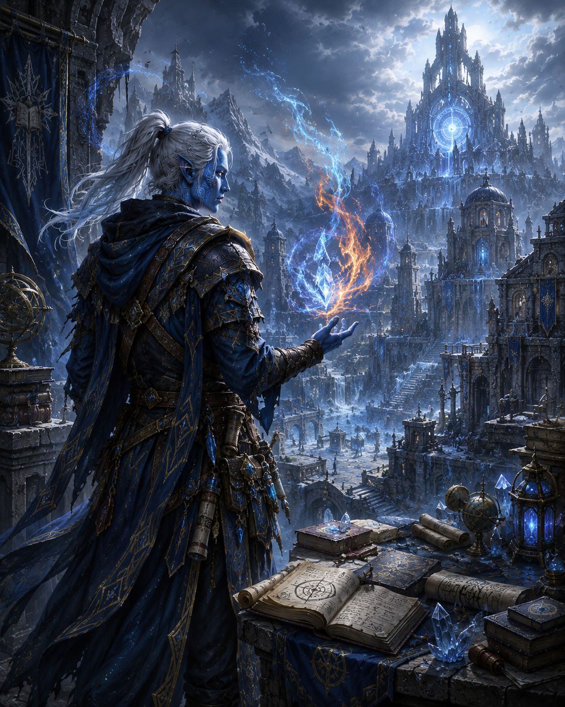 Un mage Frostfire maîtrise ensemble la flamme et le givre